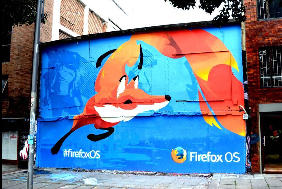 FirefoxOS mural Firefox OS en Colombia