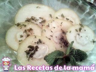peras con queso