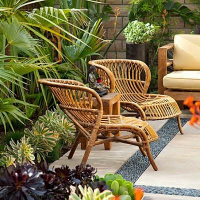 jardín-de-bajo-mantenimiento-muebles