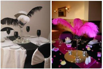 Decorar eventos con plumas