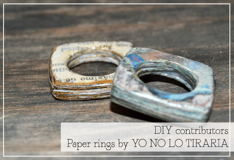 DIY colaborador: Cómo hacer anillos con periódicos