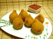 Coxinhas Pollo salsa tomate picante