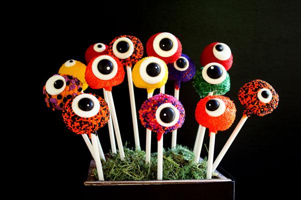 cake pops para fiestas Halloween