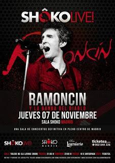 Ramoncín actuará en Madrid el 7 de noviembre