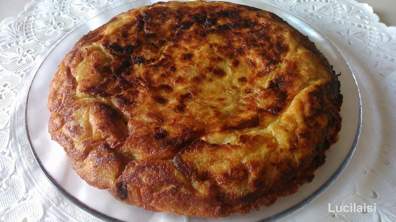 Tortilla de pan, canela y pasas