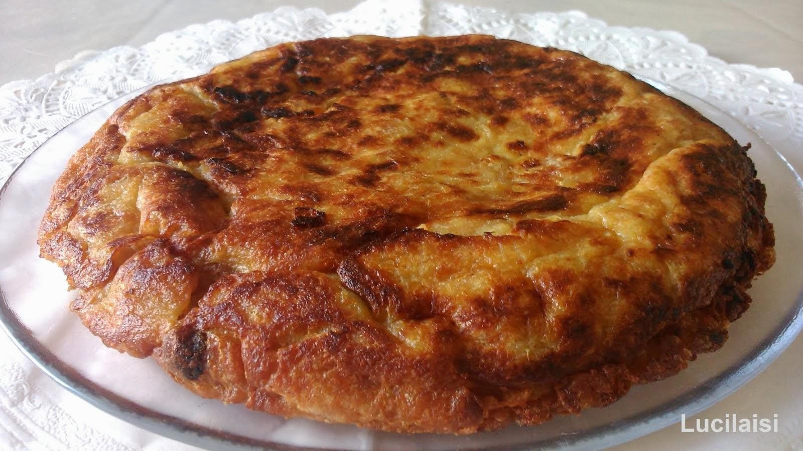 Tortilla de pan, canela y pasas