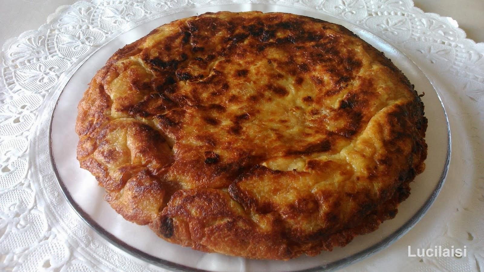 Tortilla de pan, canela y pasas