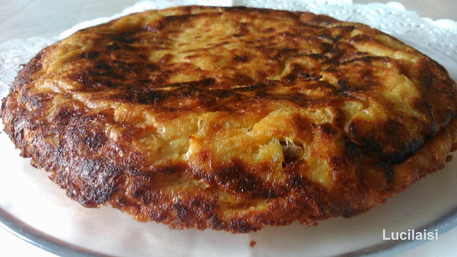 Tortilla de pan, canela y pasas