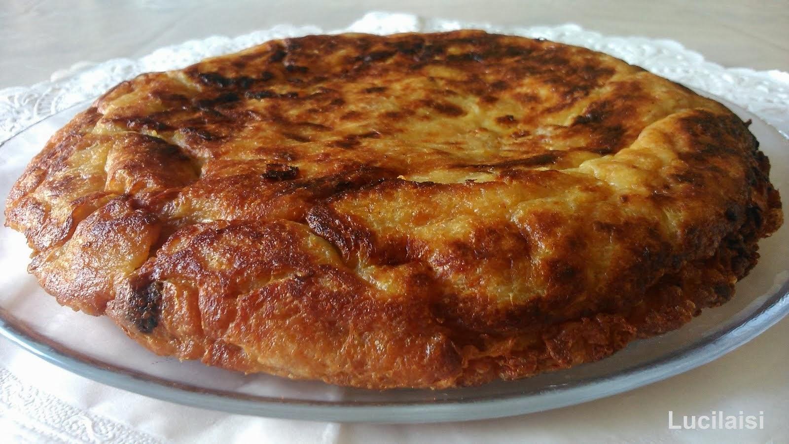 Tortilla de pan, canela y pasas