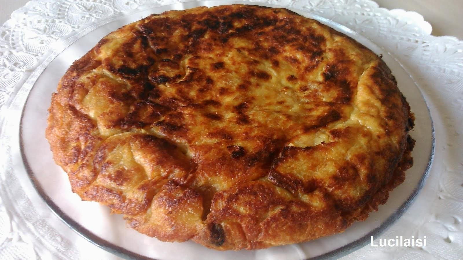Tortilla de pan, canela y pasas