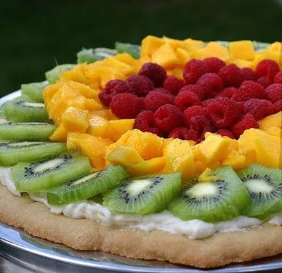 Pizza de frutas