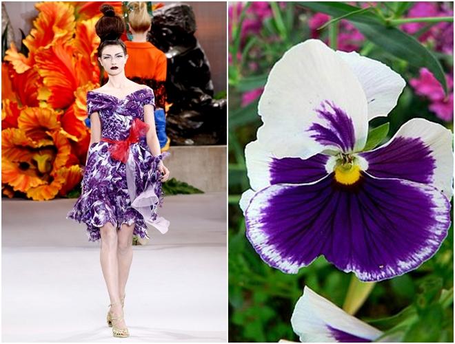 Galliano y las flores.