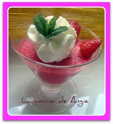 MOUSSE DE FRESA