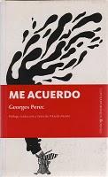 Perec, Georges - Me acuerdo (1978)