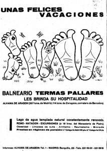 1962-Balneario-Termas-Pallarés unas felices vacaciones