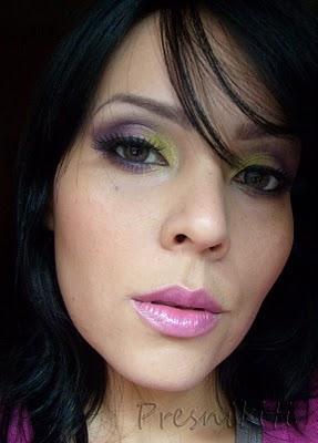 LOOK MORADO Y VERDE