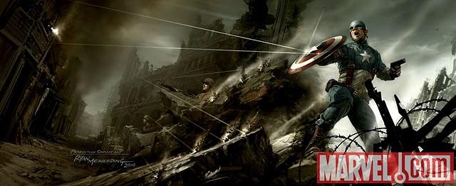 Un par de imágenes de la película de Thor y Capitán America