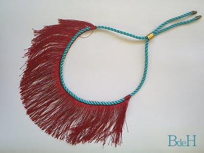 Collar Flecos...Azul