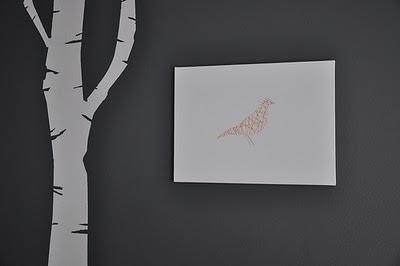 Lámina basada en el pájaro de los Eames