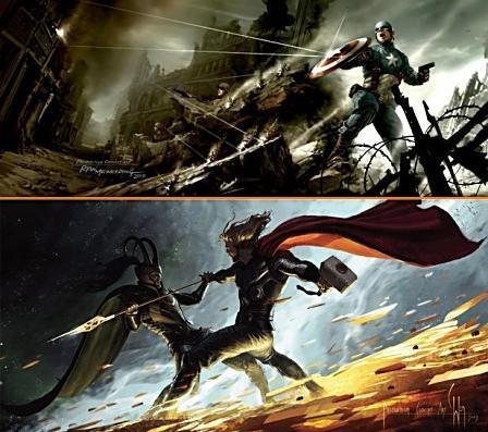 Primeros posters de Thor y El Capitán América e imágenes nuevas