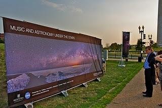 'Música y Astronomía bajo las Estrellas' frente al obelisco