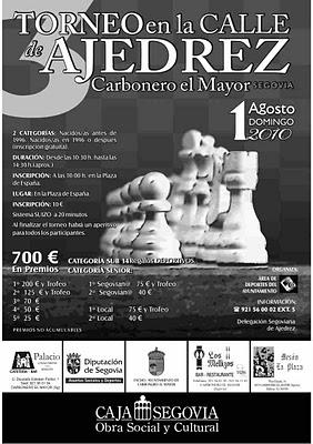 III Torneo de Ajedrez en la Calle de Carbonero el Mayor (Segovia)