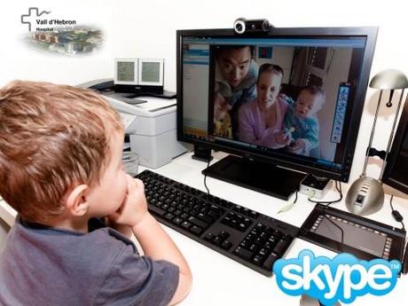 Skype para niños enfermos y parturientas Hospital Vall d'Hebron de Barcelona