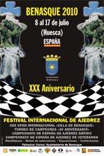 Cartel del XXX Festival de Ajedrez de Benasque