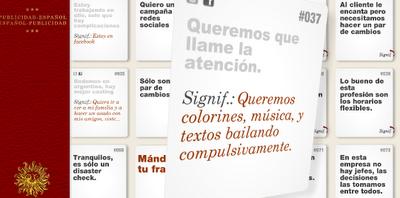 Diccionario publicidad - español