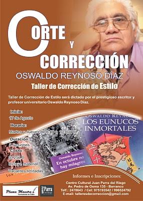 TALLER DE CORTE Y CORRECCIÓN CON OSWALSO REYNOSO
