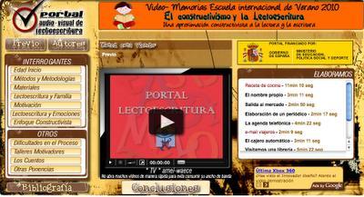 Portal audivisual de lectoescritura