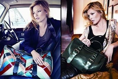 Kate Moss se inspira en sus propios bolsos vintage, para crear su nueva colección Otoño/Invierno 2010-2011, para Longchamp