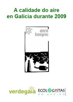 Informe de Verdegaia sobre la calidad del aire en Galicia 2009