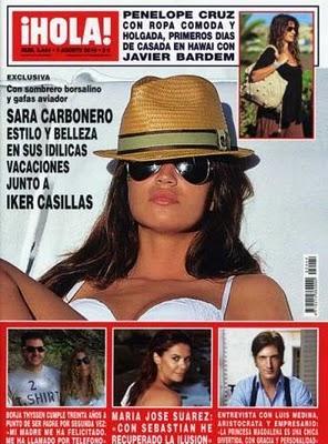 Sara Carbonero, en portada de la revista Hola