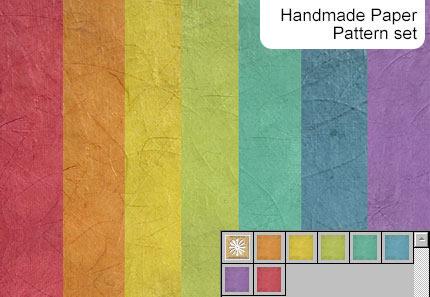 Handmade Paper - 7 Patterns (.pat & .jpg)