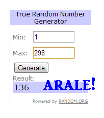 Ganadores de los sorteos....