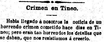 Una mujer incómoda. El horrible crimen de la Azorera (1897)