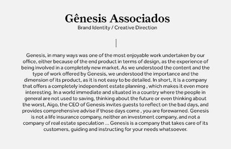 Gênesis identidad website de Gênesis brasil