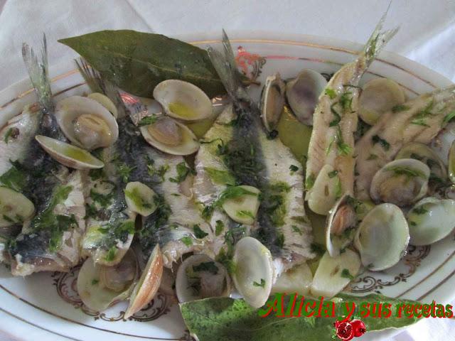 MORAGA DE SARDINAS CON ALMEJAS