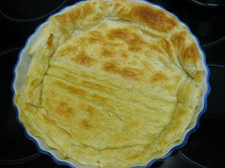 QUICHE DE CREMA DE ROQUEFORT Y CHAMPIÑONES