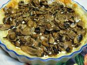 Quiche crema roquefort champiñones