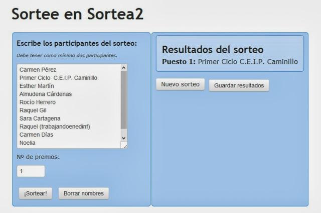 GANADORES DEL SORTEO