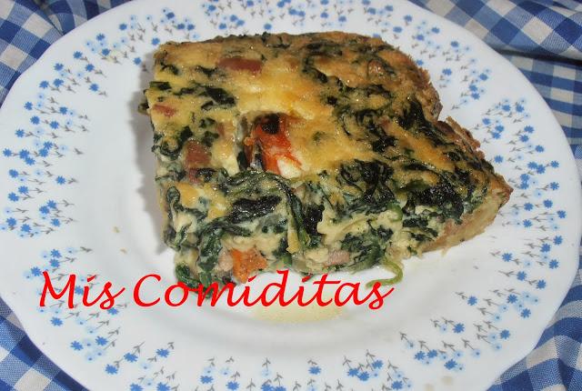 QUICHE DE MEJILLONES Y ESPINACAS