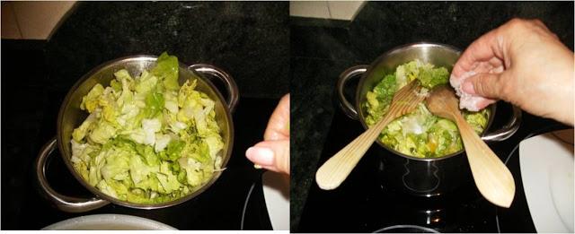 FILETE DE TERNERA CON GUARNICON DE LECHUGA Y CEBOLLAS FRANCESAS