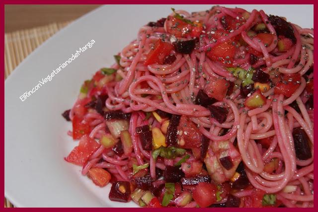 Ensalada de espaguettis veraniegos