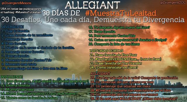 30 Días para mostrar tu lealtad con Divergente México - Allegiant Cuenta Regresiva