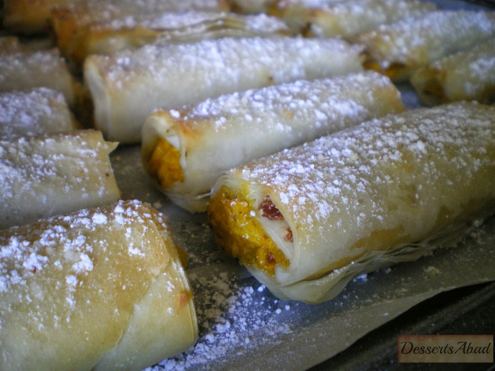 Pastela en rollitos