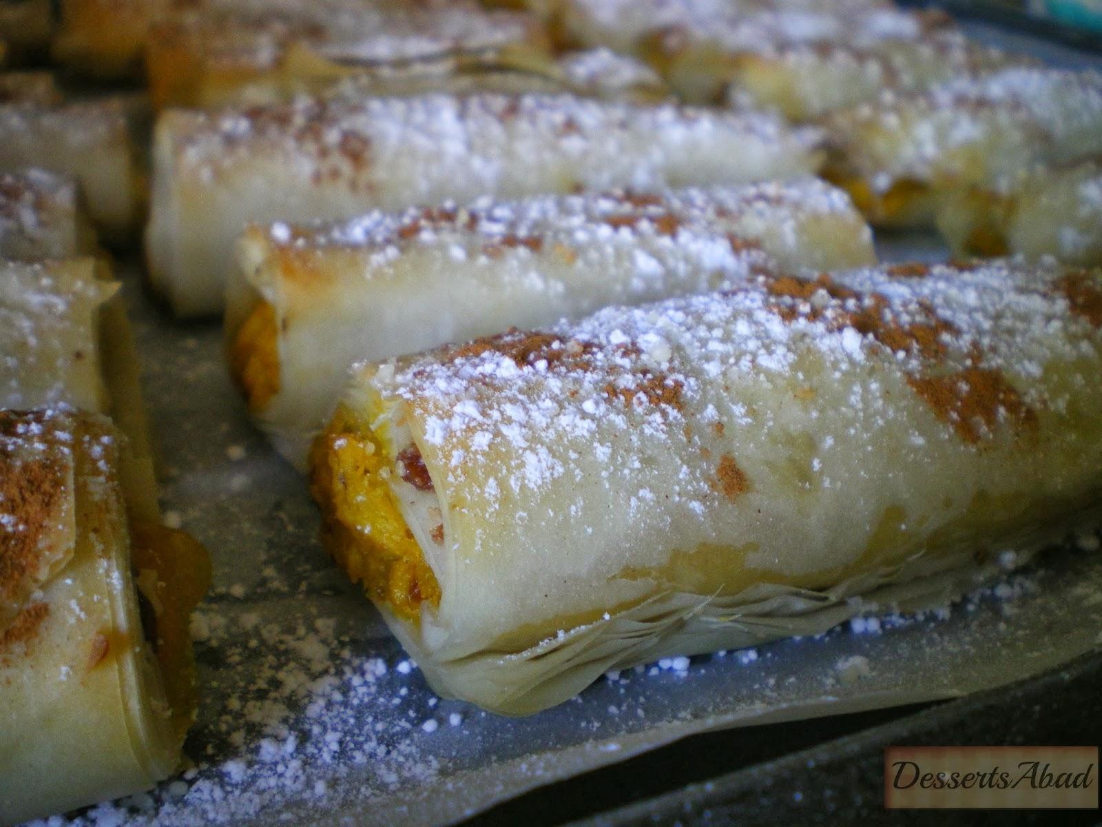 Pastela en rollitos