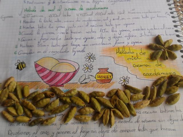 Helado de miel al aroma de cardamomo