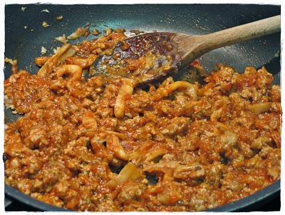 Berenjenas en Hojaldre Rellenas de Carne Picada y Setas